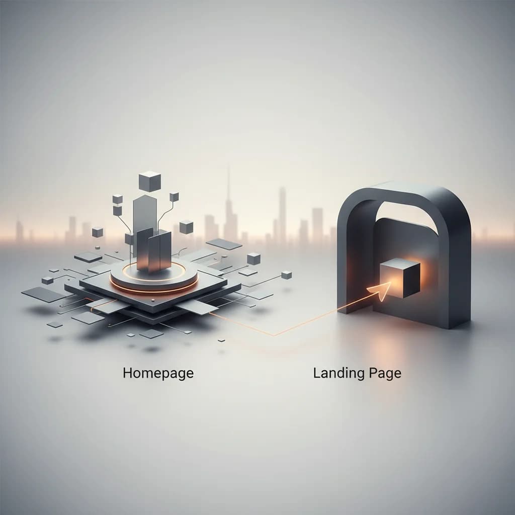 Featured image for Landing Page vs Homepage: What's the Difference?